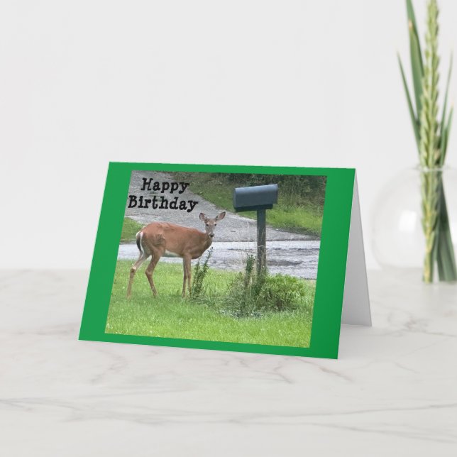 I JUST PUT THIS BIRTHDAY CARD IN MAILBOX FOR "YOU" (Front)