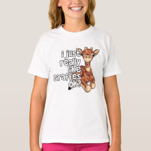 i just really Giraffe ok T-Shirt
