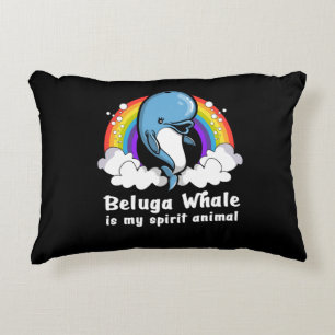 I Just Really Like Beluga Whales Ocean Animals Accent Pillow