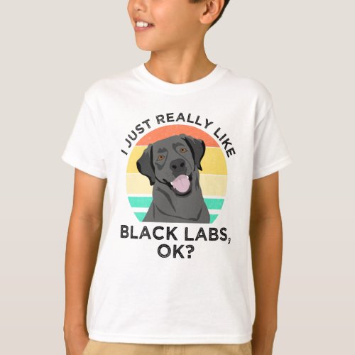 I Just Really Like Black Labs OK T_Shirt