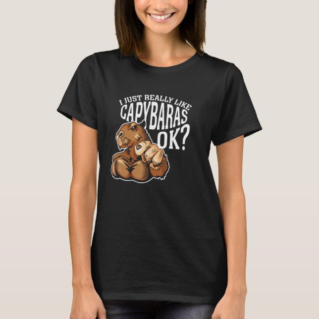 I Just Really Like Capybaras Ok Rodent Capybara An T-Shirt (Front)