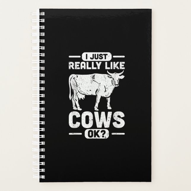 I Just Really Like Cows Ok - Cow Gift Planner (Front)