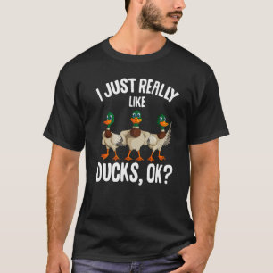 I Just Really Like Ducks Kids Women Girls Premium T-Shirt