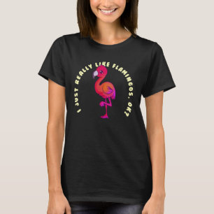 I Just Really Like Flamingos Kids Animal Cute Flam T-Shirt