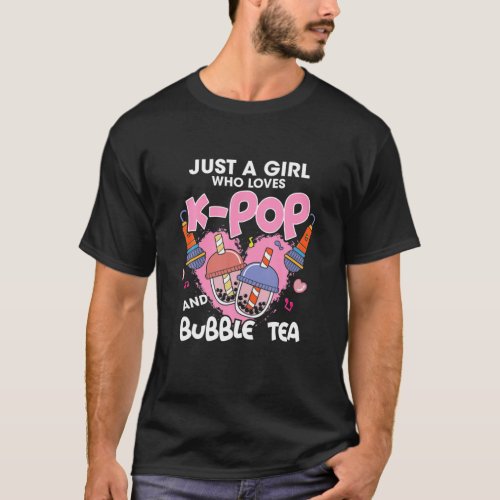 I Just Really Like K_Pop And Bubble Tea Okay Boba T_Shirt