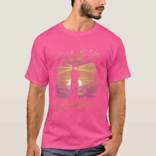 I Just Really Like Lighthouses Retro Sunset Nautic T-Shirt