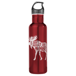 I Just Really Like Moose OK Stainless Steel Water Bottle