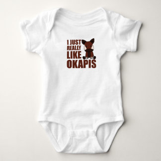 I Just Really Like Okapi's Cute Okapi Baby Bodysuit