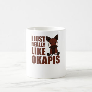 I Just Really Like Okapi's Cute Okapi Coffee Mug