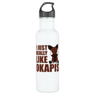I Just Really Like Okapi's Cute Okapi Stainless Steel Water Bottle