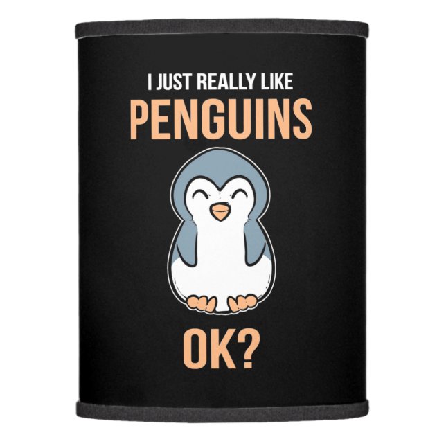 I Just Really Like Penguin Lamp Shade (Front)