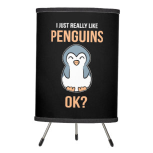 I Just Really Like Penguin Tripod Lamp