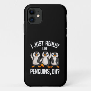 I Just Really Like Penguins Kids Girl Boys Women P iPhone 11 Case