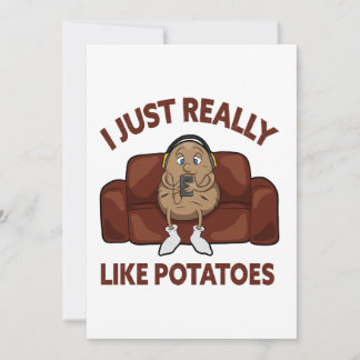 I Just Really Like Potatoes - Cute Potato Holiday Card