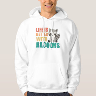 I Just Really Like Racoons Cute Raccoon Hoodie