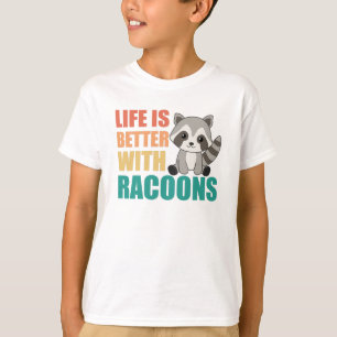 I Just Really Like Racoons Cute Raccoon T-Shirt