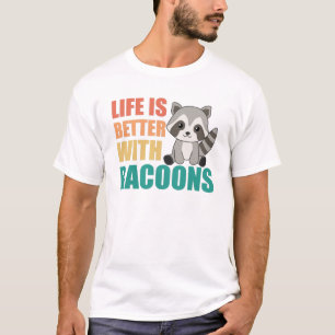 I Just Really Like Racoons Cute Raccoon T-Shirt