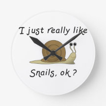 I just really like snails humorous snail gift