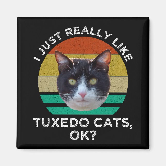 I Just Really Like Tuxedo Cats OK? Magnet (Front)