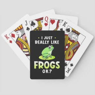 I Just Really Likes Frogs Poker Cards