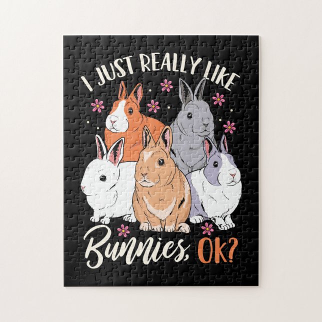 I Just Really Likes Rabbits Jigsaw Puzzle (Vertical)