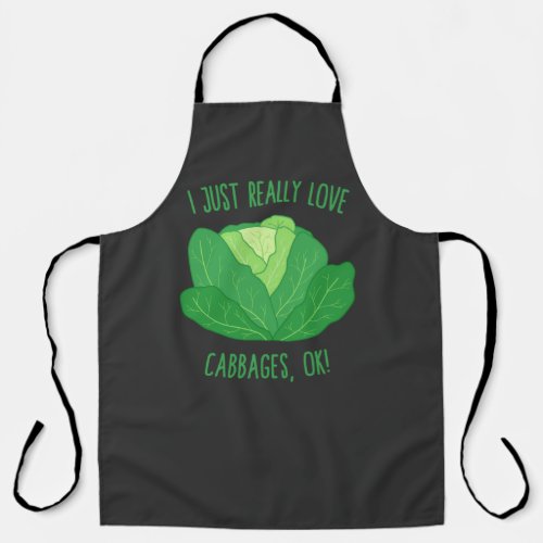 I Just Really Love Cabbages OK T_Shirt Apron