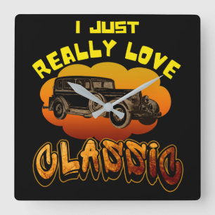 i just really love classic  square wall clock