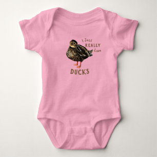 I Just Really Love Ducks Baby Bodysuit