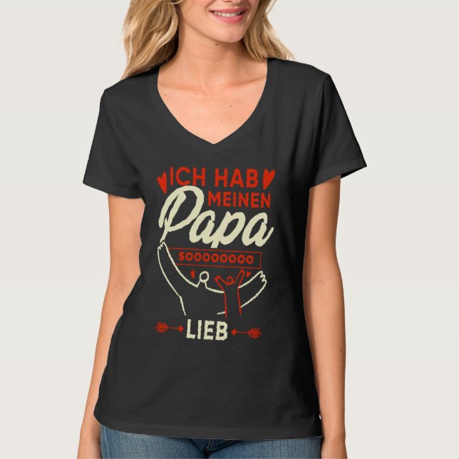 I Just Really Love My Papa Family Father T-Shirt (Front)
