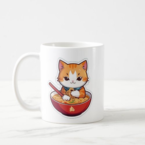 I Just Really Love Ramen Cat Coffee Mug