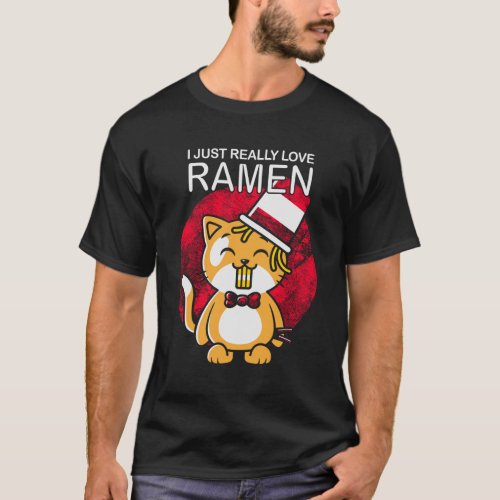 I just really love Ramen Kawaii Neko Cat T_Shirt 