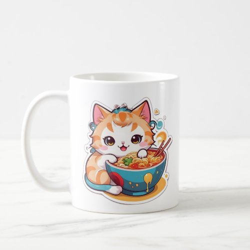 I Just Really Love Ramen Kitten  Coffee Mug