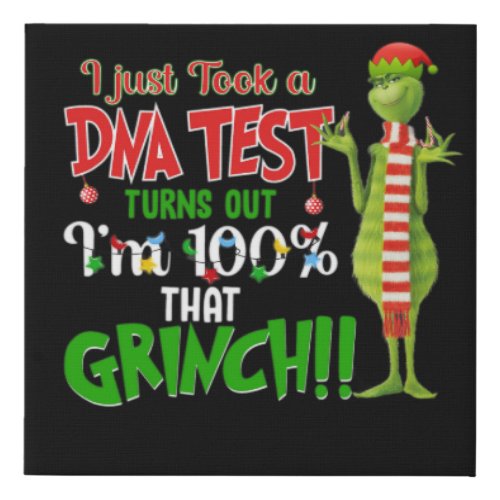 i just tock a dna test turns outim 100 that gri faux canvas print