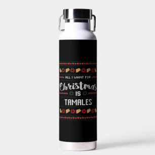 I Just Want To Bake Stuff And Watch Christmas Water Bottle