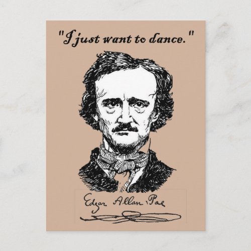 I just want to dance postcard