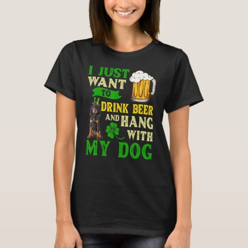 I Just Want To Drink Beer And Black And Tan Coonho T_Shirt