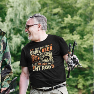 I Just Want to Drink Beer and Jerk My Rod Tri-Blend Shirt