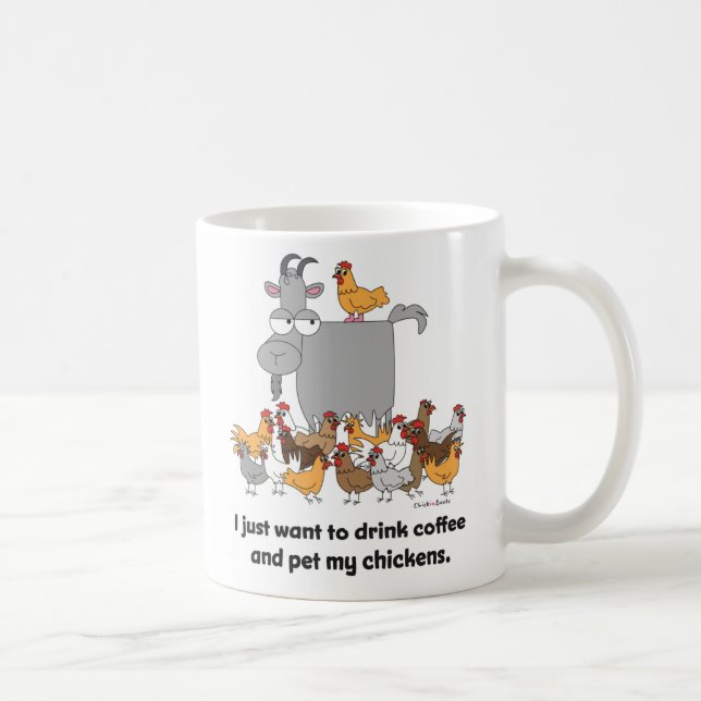 I Just Want to Drink Coffee Coffee Mug (Right)