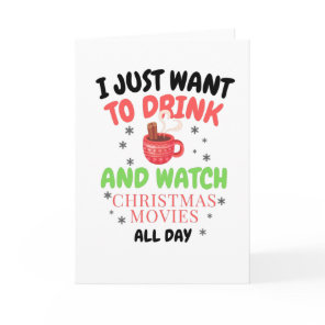 I just want to drink hot chocolate card