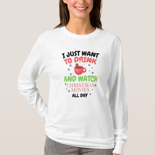 I just want to drink hot chocolate T_Shirt