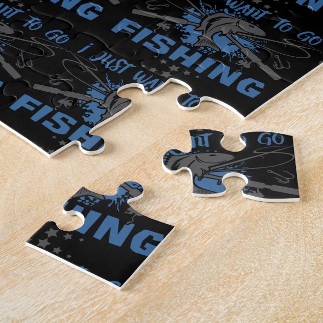 I Just Want To Go Fishing Jigsaw Puzzle (Side)