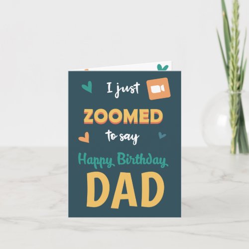 I just zoomed to say Happy Birthday NAME fun Card