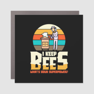 I Keep Bees Car Magnet