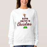 I Keep Christ In Christmas Unique Holiday Sweater at Zazzle