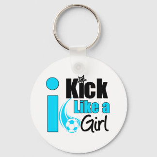 I Kick Like A Girl Keychain