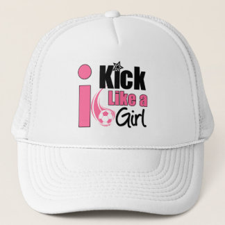 I Kick Like A Girl Trucker Hat
