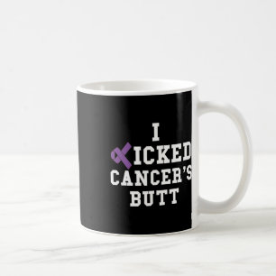 I Kicked Cancer's Butt Pancreatic Cancer Awareness Coffee Mug