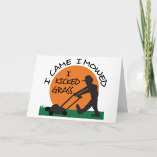 I Kicked Grass Card