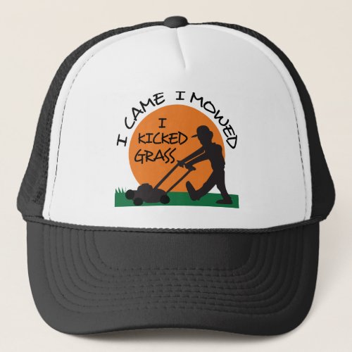 I Kicked Grass Trucker Hat