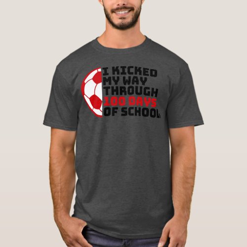 I Kicked My Way Through 100 Days Of School Kids T_Shirt